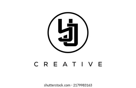 YJ monogram. eye-catching Typographic logo design with circle, very creative stylish lettering logo icon for your business and company