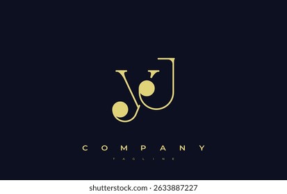 YJ Typography Logo Design. Stylish monogram design depiction featuring the letters Y and J combined in an artistic signature style, delivering a unique and creative visual representation.