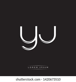 yj y j Logo Initial Letter Split Lowercase Modern Monogram Template Design
