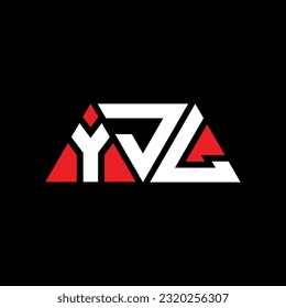 YJM triangle letter logo design with triangle shape. YJM triangle logo design monogram. YJM triangle vector logo template with red color. YJM triangular Simple, Elegant, and Luxurious Logo