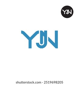 Diseño de monograma de letra de logotipo YJN