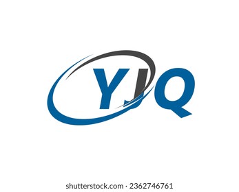 YJQ letter creative modern elegant swoosh logo design