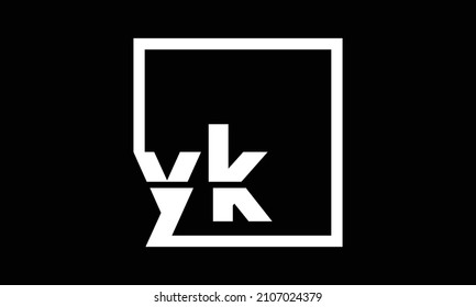 YK Alphabet initial Letter Monogram Icon Logo vector illustration
