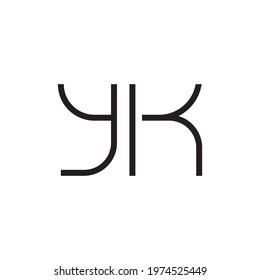yk initial letter vector logo