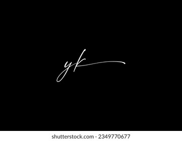 YK Initial logo design and company logo