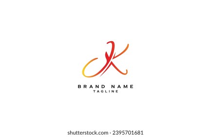 YK, KY, Abstract initial monogram letter alphabet logo design