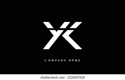YK, KY Alphabets Letters Logo Monogram