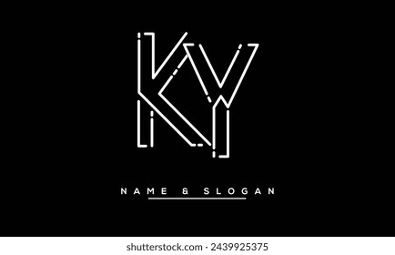 YK, KY, Y, K Abstract Letters Logo Monogram