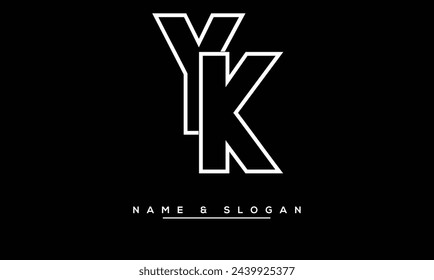 YK, KY, Y, K Abstract Letters Logo Monogram