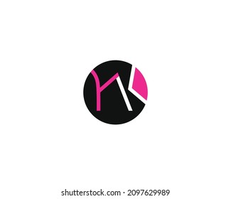 YK letter logo design template vector