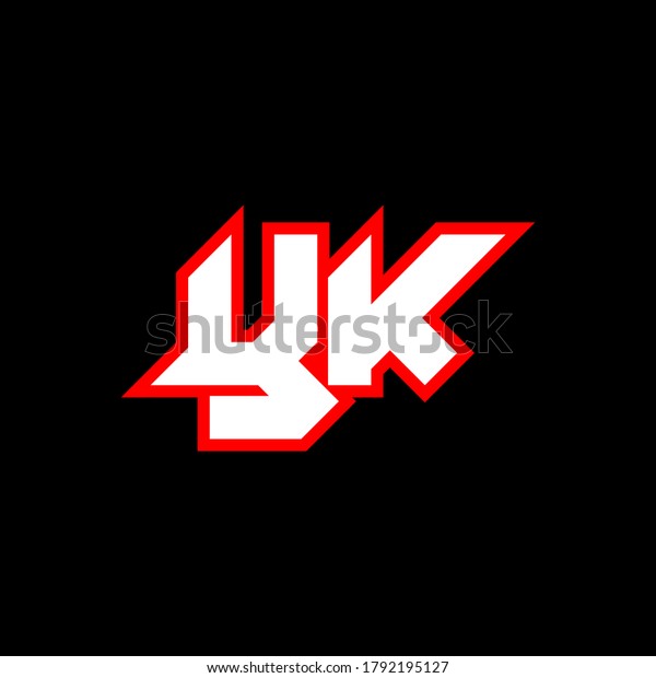 Yk Logo Design Initial Yk Letter Stock Vector (Royalty Free) 1792195127 ...