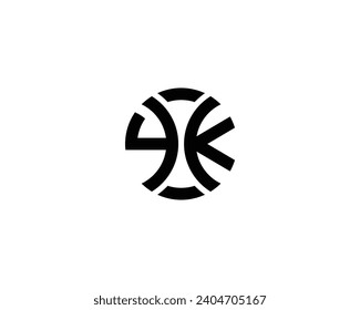 YK logo design vector template
