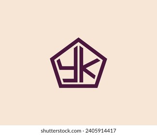 YK logo design vector template