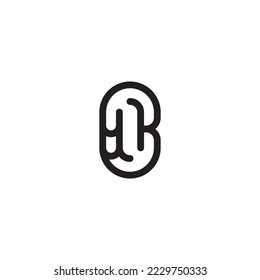 YK simple line concept in high quality professional design that will print well across any print media