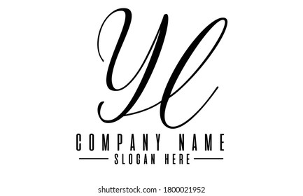 YL initial Logo template design vector