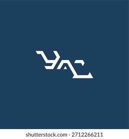 YL letra inicial esport conceito design minimalista techno estilo monograma logotipo moderno