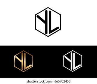 YL letters linked with hexagon shape logo




