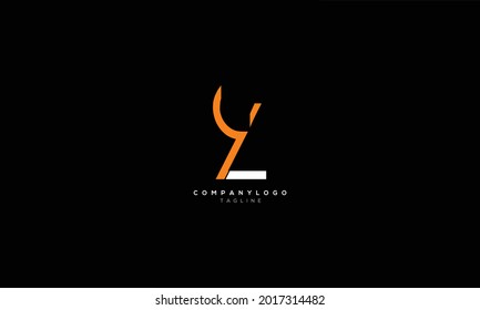 YL LY Y Y L Resumen diseño inicial del logotipo de la letra monograma