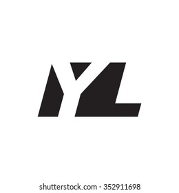 YL negative space letter logo