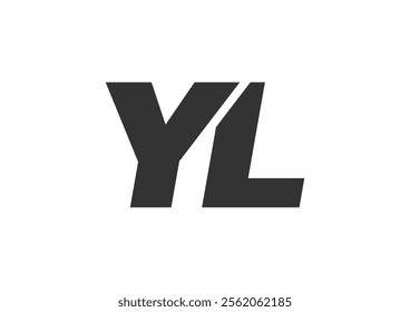 YL Techno Editable Font Logo For Corporate Branding. Bold, Futuristic Design With Unique Typographic Ideas. Minimal Custom Type And Dynamic Letter Variations For Promotion, Printing, And Book Titles