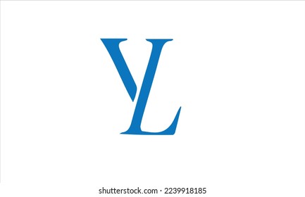 YL vector logo. Y,L letters of the alphabet emblem