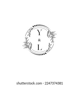 YL-Hochzeitskonzept in hochwertigem professionellem Design, das in allen Printmedien gut gedruckt werden kann