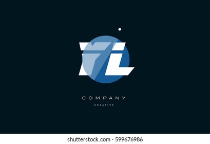 yl y l  blue circle dot big font alphabet company letter logo white design vector icon template 