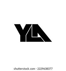 YLA letter monogram logo design vector