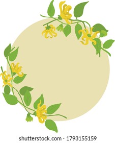 Ylang Ylang frame background circle