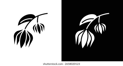 Ylang ylang icono de un Vector de estilo plano