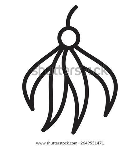 Ylang ylang icon vector illustration isolated sign