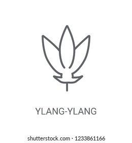 Ylang-ylang icon. Trendy Ylang-ylang logo concept on white background from Nature collection. Suitable for use on web apps, mobile apps and print media.