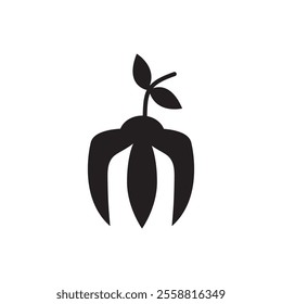 Ylang-ylang icon. vector flat black trendy style illustration for web and app..eps
