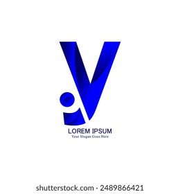 y-letter logo design with luxurious shape and modern style