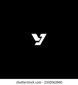 YLJ OR YJL INITIAL LOGO DESIGN VECTOR