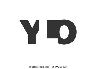 YLO logo design. Initial letter Y L O bold font style for tech startups, consulting, corporate branding. Creative company name, headlines typography identity, trendy logotype. Vector illustration.