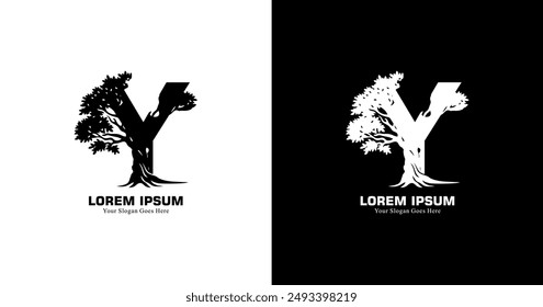 Y-logo design combined with a tree