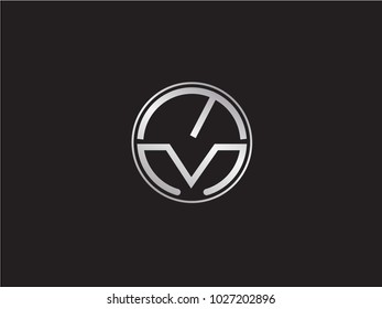 YM circle Shape Letter Design