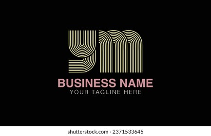 YM initial logo | initial based abstract modern minimal creative logo, vector template image. luxury logotype , real estate homie . typography . initials 