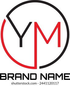 Logo y círculo inicial de la letra YM
