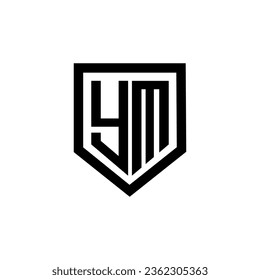 YM Letter Logo Design, Inspiration for a Unique Identity. Modern Elegance and Creative Design. Watermark Your Success with the Striking this Logo.