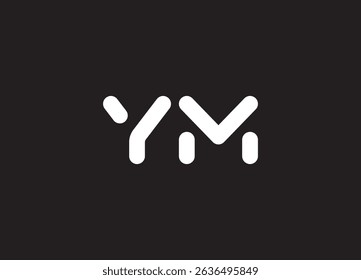 YM Logo Design Creative and Modern Logo Design