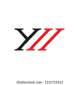 YM logo letter design