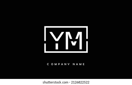 Ym My Alphabets Letters Logo Monogram Stock Vector (Royalty Free ...