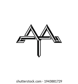 YM or MY letter monogram logo design concept. Vector template