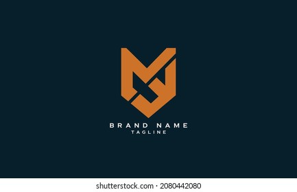 YM, MY, MW, WM, WE, EM, NM, MN, NE, EN, NW, WM, Abstract initial monogram letter alphabet logo design