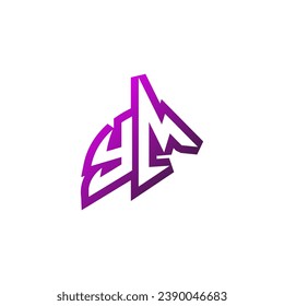 YM Premium emblem logo initial esport and gaming design concept