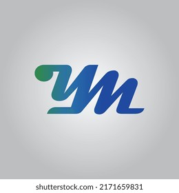YM, Y and M, Abstract Letters Logo