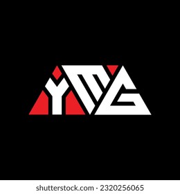 YMG triangle letter logo design with triangle shape. YMG triangle logo design monogram. YMG triangle vector logo template with red color. YMG triangular Simple, Elegant, and Luxurious Logo