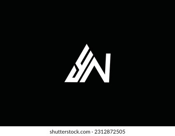 Diseño De Logotipo Y Logotipo De Los Alfabetos YN  